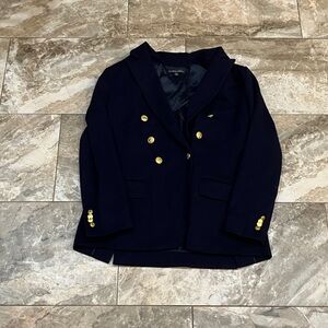 BROOKS BROTHERS Women’sBlazer  Double Breasted Double Knit Blazer  Size 14 Navy